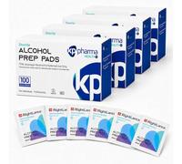 70% Isopropyl Alcohol Prep Pads - 4 X 100 Pack | Sterile, Lint-Free, Quick-Drying, Individually Wrapped Antiseptic Pre-Injection Alcohol Wipes | Medical-Grade Disinfection for Skin & Surface Cleaning
