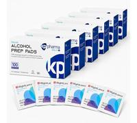 70% Isopropyl Alcohol Prep Pads - Sterile, Lint-Free, Quick-Drying, Individually Wrapped Antiseptic Pre-Injection Alcohol Wipes | Medical-Grade Disinfection for Skin & Surface Cleaning | 6 X 100 Pack