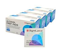 70% Isopropyl Alcohol Prep Pads - Sterile, Lint-Free, Quick-Drying, Individually Wrapped Antiseptic Pre-Injection Alcohol Wipes | Medical-Grade Disinfection for Skin & Surface Cleaning | 4 X 100 Pack