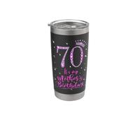 70 It's My Mother's Birthday Pink Crown 70 Years Old Stainless Steel Insulated Tumbler