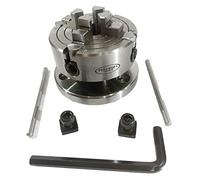 70 mm 4 Jaws Independent Dog chuck M14 x 1 Unimat Thread-Lathe with Back Plate & T-nuts for Rotary Table Milling and Engineering Tools