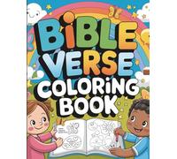 70 Pages Bible Coloring Book for Kid: Fun & Easy Scripture Coloring Pages with Large Print Bible Verses for Children, Toddlers & Beginners - Christian Activity Book