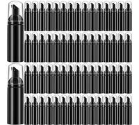 70 Pcs 2 oz Plastic Foam Soap Dispensers Refillable Soap Bottles with Pump Mini Cleaning Foam Pump Bottle Empty Foam Dispenser for Refillable Travel Hand Soap Shampoo Foaming Cosmetics (Black)