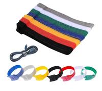 70 Pcs Cable Ties Adjustable Releasable Hook and Loop Cable Straps Fastening Wire Ties for PC Computer Electronics Home Office Cable Organiser