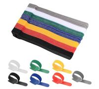 70 Pcs Cable Ties Reusable Hook and Loop Cable Straps Adjustable Tidy Fastening Strap Wire Management for Home & Office Accessories Headphones PC Wire USB Data Cables Organizer(7 Color)