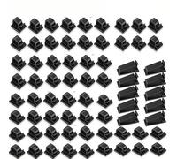 70 Pcs Cable Wire Clips, Cable Clips Self Adhesive, Wire Tidy Clips, Desk Cable Management, for TV Laptop Ethernet Cable Desktop Home Office