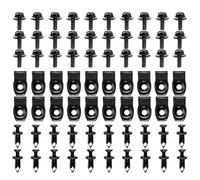 70 Pcs Car Screws and Bolts, Auto Body Fender Screws, Engine Undertray Screw, Car Panel Clips, Universal U Clips Kit for Car Wheel Arch Cover Undertray