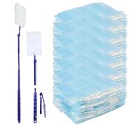 70 Pcs Duster Refill, Fluffy Dusters Refills, Disposable Electrostatic Dust Magnet Refill with Retractable Handle for Home Office Furniture Blinds Car Cleaning