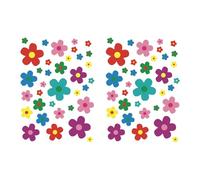 70 PCS Flowers Car Stickers Set, Car Decals Bicycle Sticker Motorcycle Bus Scooter Vinyl Waterproof Stickers Outdoor for Window Journal Planner Laptop Luggage Decoration (Color B)