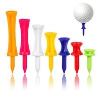 70 Pcs Golf Tees, Mixed Sizes Plastic Golf Tee, Durable Castle Tees Small Golf Tees in Multiple Colors(25mm, 32mm, 39mm, 45mm, 51mm, 59mm, 70mm)