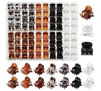 70 Pcs Mini Hair Claw Clips, Small Hair Clips for Women Girls, Non Slip Tiny Jaw Claw with Compartment Box, 7 Colors
