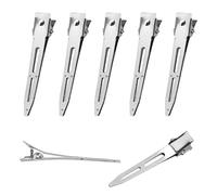 70 Pcs Pin Curl Clips Long Hair, 2.17 Inch Metal Single Prong Duck Bill Hair Clips for Hairdressing Hair Styling Alligator Hair Sectioning Clips Accessories(Silver)
