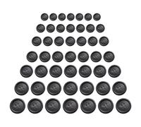 70 Pcs Resin Buttons Sewing Buttons 4 Holes for Sweaters Jackets Pants Coat Uniform Crafting Replacement