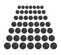 70 Pcs Resin Buttons Sewing Buttons 4 Holes for Sweaters Jackets Pants Coat Uniform Crafting Replacement