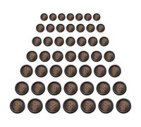 70 Pcs Resin Buttons Sewing Buttons 4 Holes for Sweaters Jackets Pants Coat Uniform Crafting Replacement