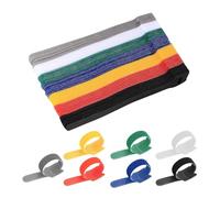 70 Pcs Reusable Cable Ties - Cable Tidy Straps, Adjustable Reusable Cable Ties - Hook and Loop Fastening Wire Ties for PC Computer Electronics Home Office Cable Organiser
