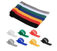 70 Pcs Reusable Cable Ties, Straps Cable Ties, Hook and Loop Straps Cable Ties Organizer Fastener for Home Office Accessories (70) (70)
