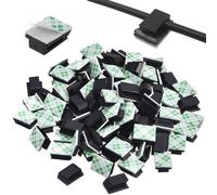 70 Pcs Self Adhesive Cable Tidy Clips, Under Desk Cable Management Holder for Office Desk Accessories, Bedroom Cable Management,Cable Organizers Sticky Wire Clips Cord Holder,Clips for Cables