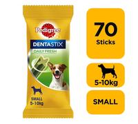 Pedigree Dentastix - Daily Fresh Dental Chews - Dog Treats for Small Dog - 70 Sticks (Pack of 10)