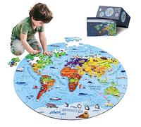 70-Piece Glow in The Dark Solar System Puzzle, Educational Space Toys for Kids Ages 4-8, STEM Astronomy Learning Activity for Interactive Family Fun, Planets & Stars Jigsaw Puzzle
