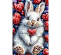70 Piece Jigsaw Puzzle for Adults Animal Rabbit - Fun Challenges & Brainteasing Adult Jigsaws - Puzzle Games 70 Piece