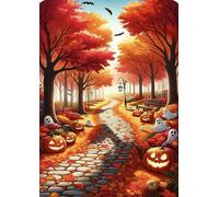 70 Piece Jigsaw Puzzle for Adults Autumn Pumpkins - Fun Challenges & Brainteasing Adult Jigsaws - Puzzle Games 70 Piece