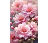 70 Piece Jigsaw Puzzle for Adults Pink Flower Butterfly - Fun Challenges & Brainteasing Adult Jigsaws - Puzzle Games 70 Piece