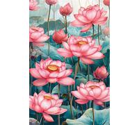 70 Piece Jigsaw Puzzle for Adults Pink Lotus Flower - Fun Challenges & Brainteasing Adult Jigsaws - Puzzle Games 70 Piece