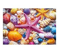 70 Piece Jigsaw Puzzle for Adults Shell Starfish - Fun Challenges & Brainteasing Adult Jigsaws - Puzzle Games 70 Piece