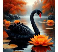 70 Piece Jigsaw Puzzles for Adults Animals Swans Lotus Flowers, Educational Games, Impossible Hard Difficult Challenging, Relaxation Jigsaw Puzzles for Adults 70 Pieces 17.7x17.7 inch
