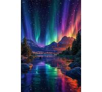 70 Piece Jigsaw Puzzles for Adults, Aurora Reflection Classic Puzzle, 7.9x5.9 inch, Premium Interlocking No Dust, Family Indoor Activity