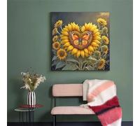 70 Piece Jigsaw Puzzles for Adults Butterfly Sunflower, Impossible Puzzle for adults, Challenging Adult jigsaw puzzles 70 pieces, puzzle Classic Educational Games, Fun Activity for Family