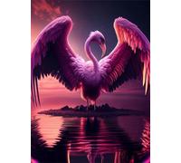 70 Piece Jigsaw Puzzles for Adults, Educational Games, Difficult, Logic Puzzles, Animals Flamingos Puzzles for Adults, Puzzle 70 Pieces