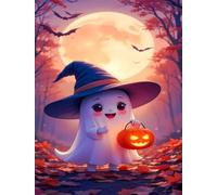 70 Piece Jigsaw Puzzles for Adults, Educational Games, Difficult, Logic Puzzles, Moon Ghost Pumpkin Puzzles for Adults, Puzzle 70 Pieces