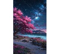 70 Piece Jigsaw Puzzles for Adults, Educational Games, Difficult, Logic Puzzles, Starry Sky Trees Oceans Puzzles for Adults, Puzzle 70 Pieces