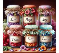 70 Piece Jigsaw Puzzles for Adults Hope Peace Faith, Impossible Puzzle for adults, Challenging Adult jigsaw puzzles 70 pieces, puzzle Classic Educational Games, Fun Activity for Family