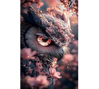 70 Piece Jigsaw Puzzles for Adults, Owl Flower Classic Puzzle, 7.9x5.9 inch, Premium Interlocking No Dust, Family Indoor Activity