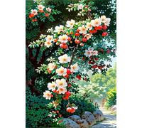 70 Piece Jigsaw Puzzles for Adults, Puzzle Educational Games, Challenging Puzzle, Puzzles 70 Pieces White Flowers