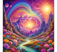 70 Piece Jigsaw Puzzles for Adults Wonderland River, 45x45cm Puzzles for adults 70 Pieces, Fun Present & Activity for Home, Jigsaw Puzzle for Birthday