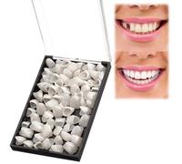70-Piece Temporary Crown Kit for Teeth Revitalize - Including Prosthetic Front Teeth as Replacement Teeth, False Tooth, and Dental Revitalize Crowns - Ideal for Anterior Teeth Oral Care