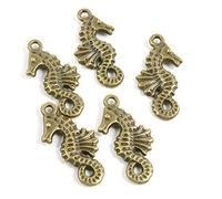 70 Pieces Antique Bronze Tone Jewelry Charms M0ZB6X Seahorse Sea Horse Craft Art Making Crafting Beading