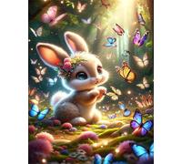 70 Pieces Jigsaw Puzzles For Adults Educational Game Challenge Toy Gifts 70 piece puzzles for adults Family Activity Game Puzzle Colorful Butterfly Rabbit
