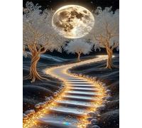70 Pieces Jigsaw Puzzles For Adults Educational Game Challenge Toy Gifts 70 piece puzzles for adults Family Activity Game Puzzle Moonlight Road