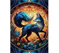 70 Pieces Jigsaw Puzzles For Adults Educational Game Challenge Toy Gifts 70 piece puzzles for adults Family Activity Game Puzzle Blue Animal Flowers