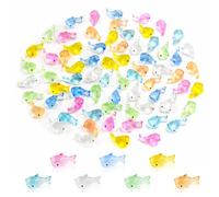 70 Pieces Mini Shark Animals Luminous Mini Resin Animals for Dollhouse Micro Fairy Garden Landscape Aquarium Birthday Decorations