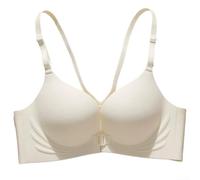 70% Polyamide Wireless Bralette Push Up Gather(White 38/85AB)