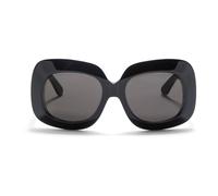 70`s-inspired Oversize Squared Sunglasses - female - Valentino - Sunglasses - Black - ONE SIZE - Accessories ONE SIZE