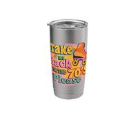 70´s Roller Skate Design for a Roller Skater Girl Stainless Steel Insulated Tumbler
