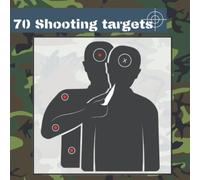 70 Shooting Targets: 8.5" x 8.5" | Silhouette black | firearms, airsoft, BB, rifles, pellet guns , archery |