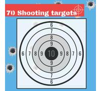 70 Shooting Targets: 8.5" x 8.5" | Silhouette black | firearms, airsoft, BB, rifles, pellet guns , archery |